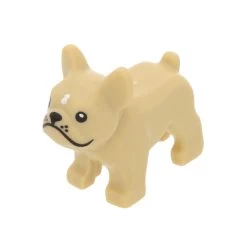Lego® 29602pb01 Animal, Chien, Bouledogue (beige)