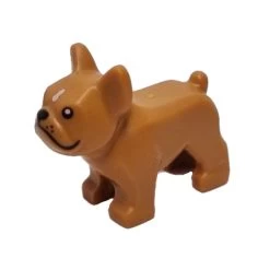 Lego® 29602pb01 Animal, Chien, Bouledogue (nougat Moyen)