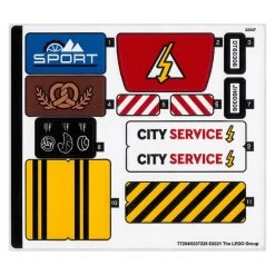 Lego® 60306stk01 City, Stickers Pour Set 60306