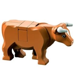 Lego® 64452pb01c03 Animal De Ferme, Vache (nougat Moyen)