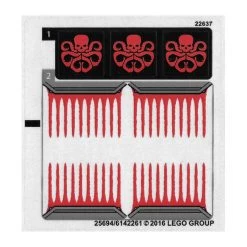 Lego® 76048stk01a Super Heroes, Stickers Pour Set 76048