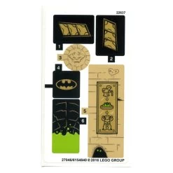 Lego® 76056stk01a Super Heroes, Stickers Pour Set 76056