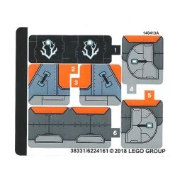 Lego® 76102stk01 Super Heroes, Stickers Pour Set 76102