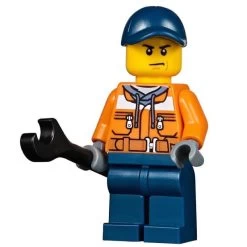 Lego® CTY0641 Figurine City, Ouvrier Avec Clé à Molette