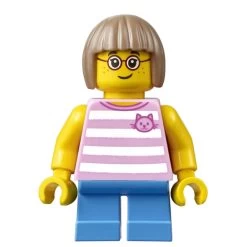 Lego® CTY0663 Figurine City, Fille, T-shirt à Rayure
