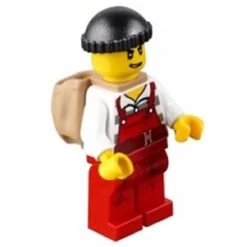 Lego® CTY0746 Figurine City, Bandit Avec Salopette Et Sac à Dos