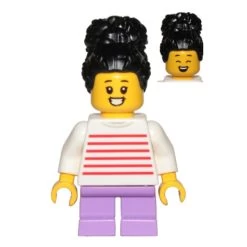 Lego® CTY1019 Figurine City, Fille Avec Pull à Rayures