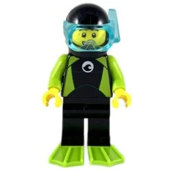 Lego® CTY1052 Figurine City, Homme, Plongeur Avec Palmes