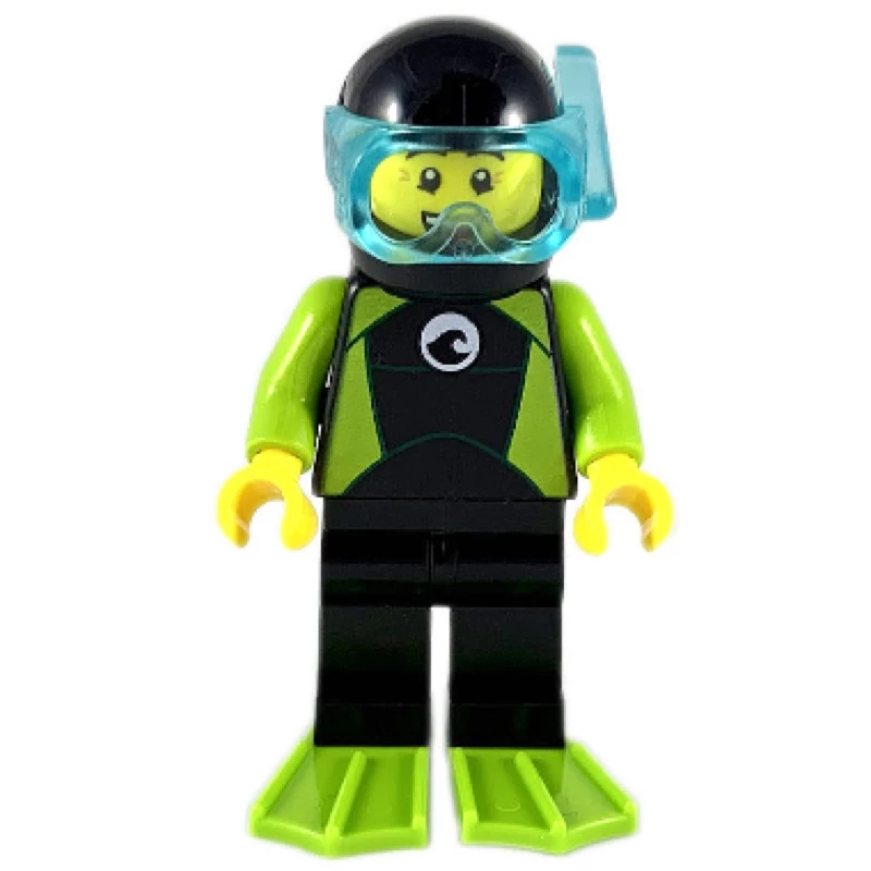 Lego® CTY1052 Figurine City, Homme, Plongeur Avec Palmes 3 Lego® CTY1052 Figurine City, Homme, Plongeur Avec Palmes