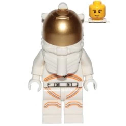 Lego® CTY1055 Figurine City, Homme Astronaute En Combinaison Spatiale Blanche
