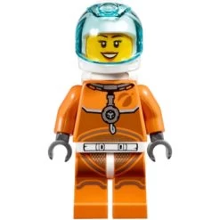 Lego® CTY1065 Figurine City, Femme Astronaute En Combinaison Spatiale Orange