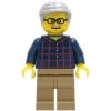 Lego® CTY1270 Figurine City, Homme Âgé, Chemise à Carreaux Et Cheveux Gris -Chiffres Modèles Boutique lego cty1270 figurine city homme age chemise a carreaux et cheveux gris