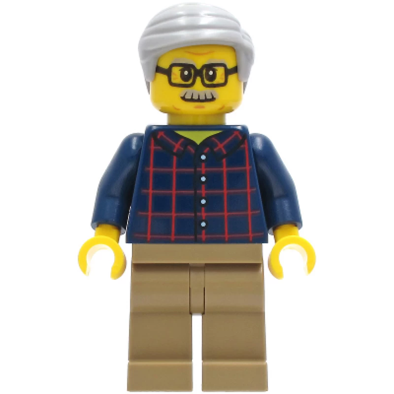 Lego® CTY1270 Figurine City, Homme Âgé, Chemise à Carreaux Et Cheveux Gris 3 Lego® CTY1270 Figurine City, Homme Âgé, Chemise à Carreaux Et Cheveux Gris