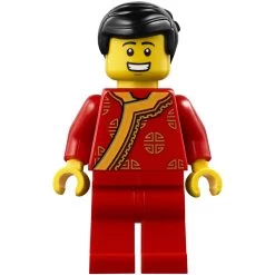 Lego® HOL186 Figurine City, Homme, Changshan Veste Chinoise Rouge