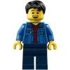 Lego® HOL184 Figurine City, Homme, Veste Bleue, Cheveux Noirs -Chiffres Modèles Boutique lego hol184 figurine city homme veste bleue cheveux noirs