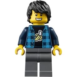 Lego® HOL190 Figurine City, Homme, Shirt Motif Banane, Cheveux Noirs