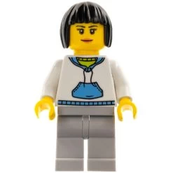 Lego® HOL193 Figurine City, Femme, Sweat à Capuche, Cheveux Noirs
