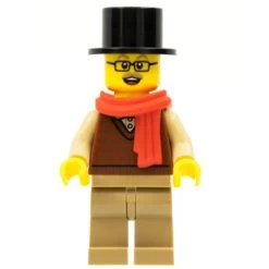 Lego® HOL249 Figurine City, Homme, Chapeau Haut De Forme, Tom