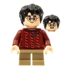Lego® HP278 Figurine Harry Potter, Pull Rouge Foncé Déchiré