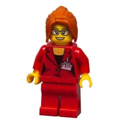 Lego® TWN354 Figurine City, Femme Journaliste, Reporter